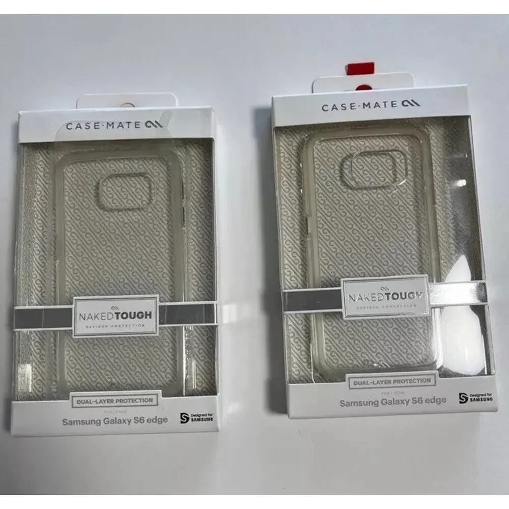 Case Mate Samsung Galaxy, S6 Edge, Naked, Touch‎ Phone Case (set Of 2)￼